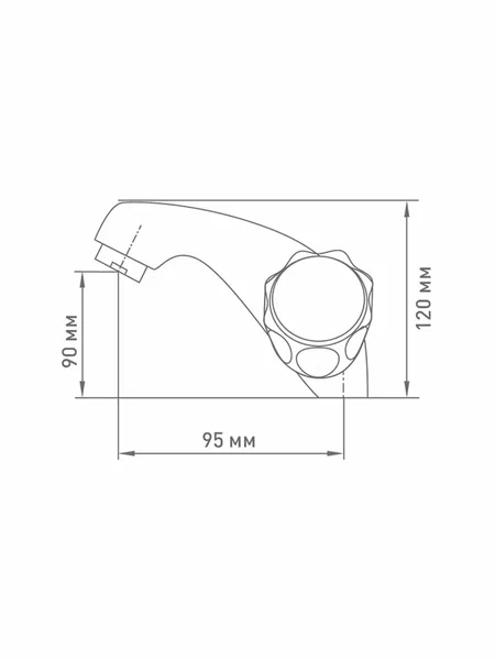 Смеситель для раковины Mix&Fix Petit 1403 двуручный фото в интернет-магазине meandhome.ru