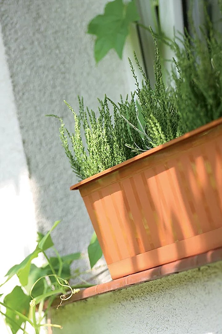 Ящик балконный AGRO 1000х180х140мм антрацит 2шт фото в интернет-магазине meandhome.ru