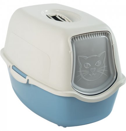 Туалет домик для кошек Bailey ECO серо-голубой ROTHO 4004506161 фото в интернет-магазине meandhome.ru
