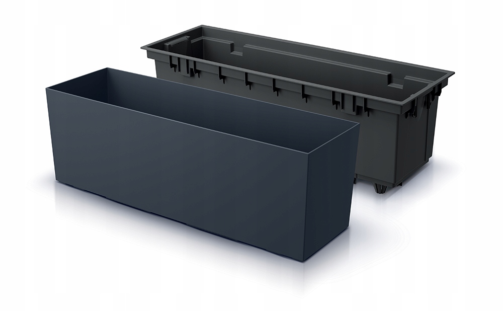 Балконный ящик URBI CASE MIDDLE 77х24х24,6см антрацит DUC800-S433 фото в интернет-магазине meandhome.ru