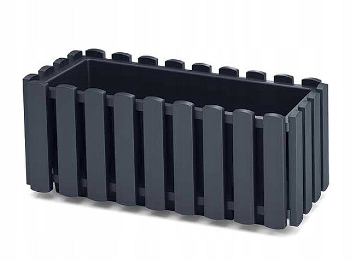 Ящик балконный Boardee Fence 38х18х16см антрацит DDEF400 фото в интернет-магазине meandhome.ru