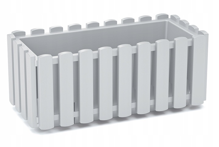 Ящик балконный Boardee Fence 38х18х16см DDEF400-S449 белый фото в интернет-магазине meandhome.ru