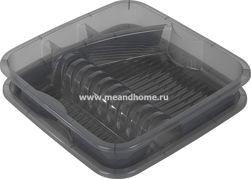 ТОВАРЫ Сушилка для посуды ROTHO GEOMETRIC 395х395х80мм 1703208812 антрацит в интернет-магазине meandhome.ru