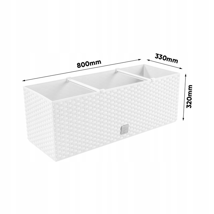 Балконный ящик Rato case  33х80х32см белое DRTC800-449 фото в интернет-магазине meandhome.ru
