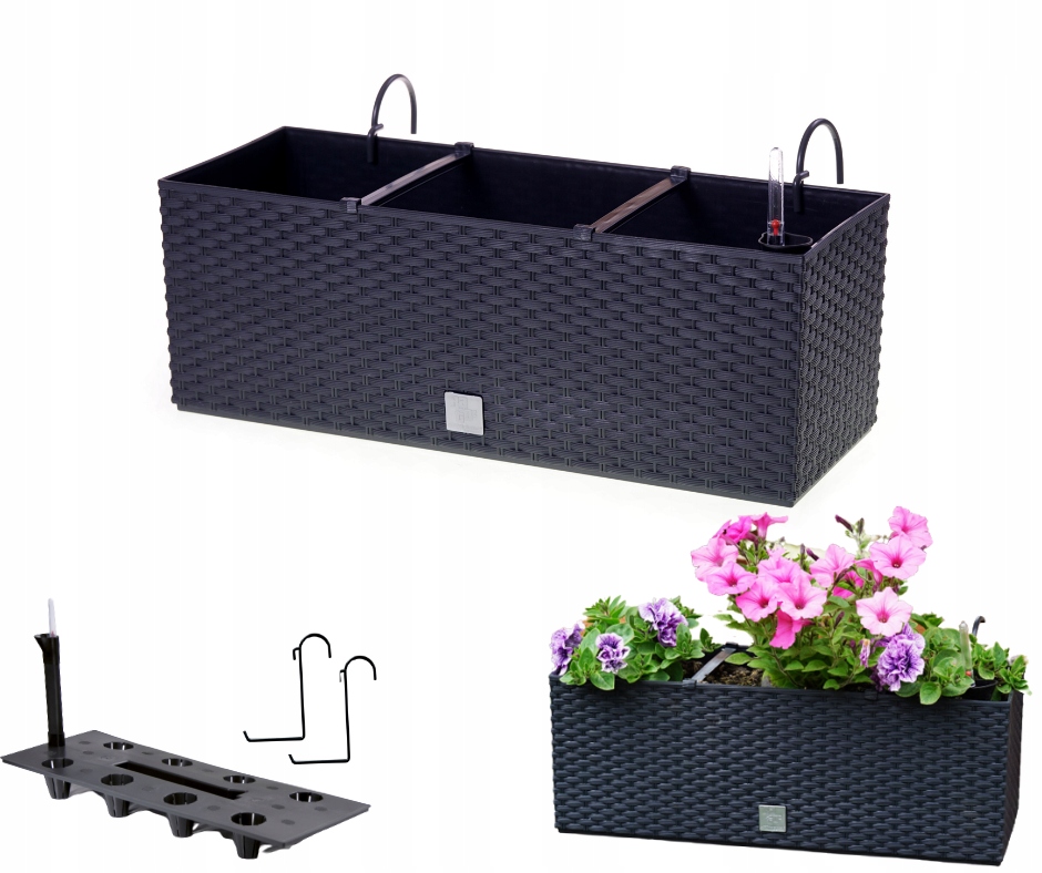 Балконный ящик Rato case  33х80х32см умбра DRTC800-440U фото в интернет-магазине meandhome.ru