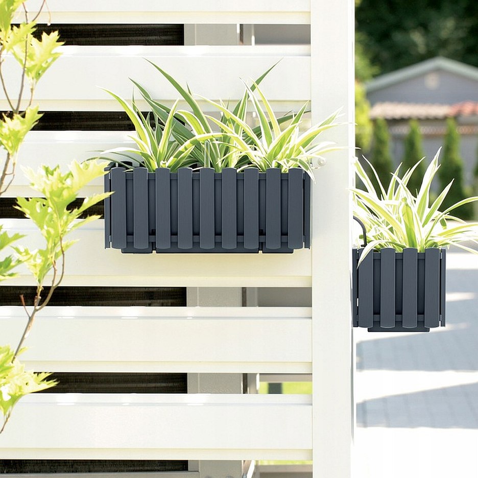 Ящик балконный Boardee Fence 38х18х16см DDEF400-S449 белый фото в интернет-магазине meandhome.ru