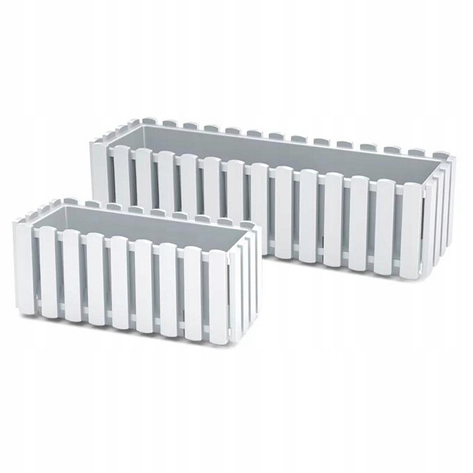Ящик балконный Boardee Fence 38х18х16см DDEF400-S449 белый фото в интернет-магазине meandhome.ru