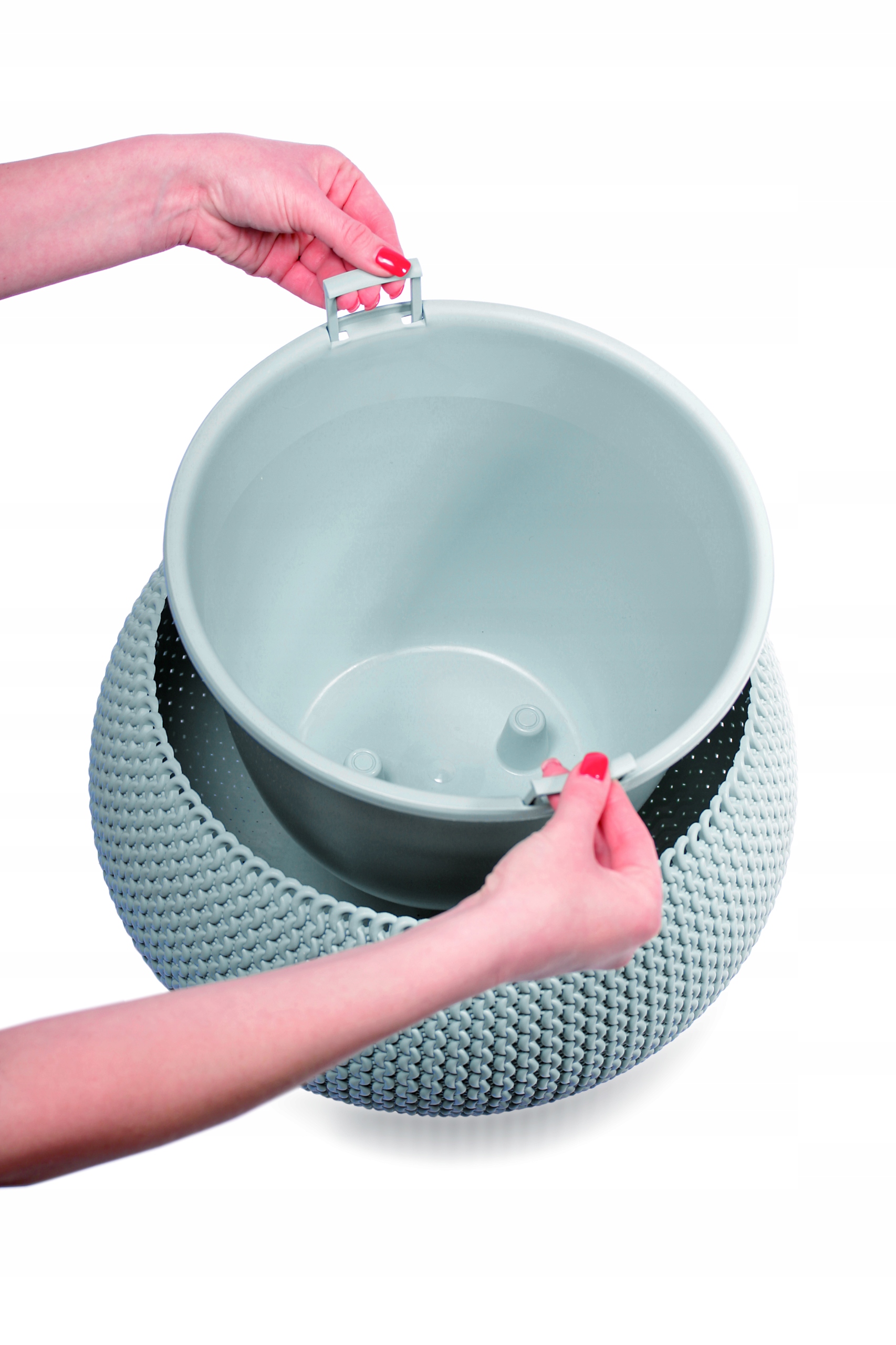 Кашпо SPLOFY BOWL d18см h13,6см антрацит DKSP180-S433 фото в интернет-магазине meandhome.ru