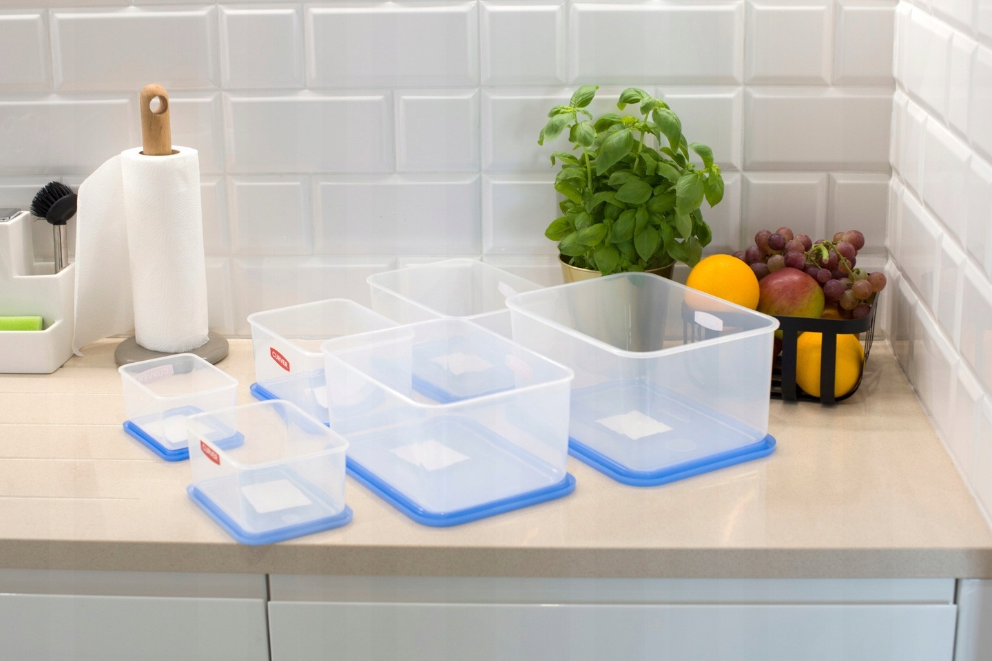 ТОВАРЫ Контейнер для СВЧ прямоугольный Foodkeeper 4л голубой, прозрачный CURVER 175542 в интернет-магазине meandhome.ru