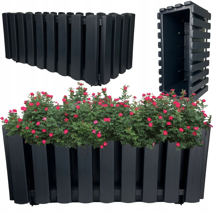 Ящик балконный Boardee Fence 38х18х16см DDEF400-S449 белый фото в интернет-магазине meandhome.ru