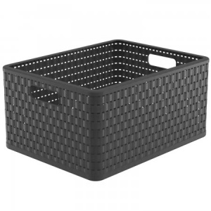 Ящик корзина для хранения Country А4+ 28л антрацит ROTHO 1166808853 Ящик корзина для хранения Country А4+ 28л антрацит ROTHO 1166808853