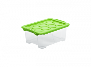 Ящик для хранения Evo Safe 11л прозрачный, зеленый ROTHO 1007805519 Ящик для хранения Evo Safe 11л прозрачный, зеленый ROTHO 1007805519