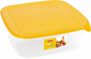 Контейнер для СВЧ квадратный Fresh&Go 2,9л жёлтый, прозрачный CURVER 182282