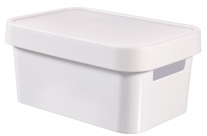 Ящик для хранения Infinity 4,5л с крышкой белый CURVER 229113 Ящик для хранения Infinity 4,5л с крышкой белый CURVER 229113