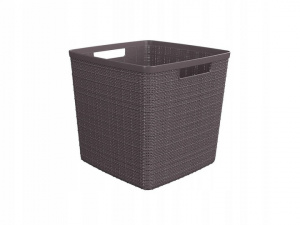 Корзина для хранения Jute 17л квадратная CURVER 245709 фиолетово-коричневый Корзина для хранения Jute 17л квадратная CURVER 245709 фиолетово-коричневый