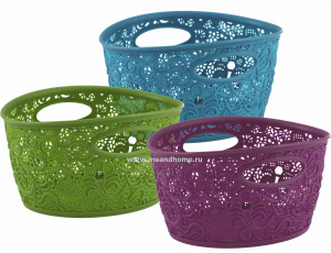 Корзина для хранения Victoria mini 2,7л овальная цвет в ассортименте CURVER 226556 Корзина для хранения Victoria mini 2,7л овальная цвет в ассортименте CURVER 226556