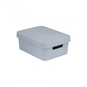 Ящик для хранения Infinity 11л с крышкой серый CURVER 229246