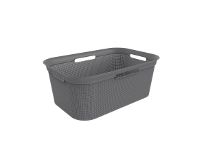 Корзина для белья BRISEN 41л антрацит ROTHO 10236