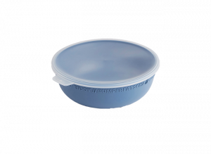 Миска пластиковая с крышкой TRESA 0,35л 18cм ROTHO 10420 голубой горизонт