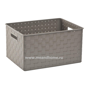 Корзина для хранения Nuance L 30л серо-коричневая CURVER 243733 Корзина для хранения Nuance L 30л серо-коричневая CURVER 243733
