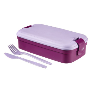 Контейнер для еды со столовыми приборами Lunch&Go 1,3л CURVER 768 фиолетовый