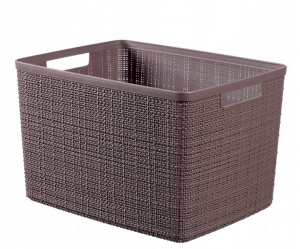 Корзина для хранения Jute L 20л CURVER 245708 фиолетово-коричневый Корзина для хранения Jute L 20л CURVER 245708 фиолетово-коричневый