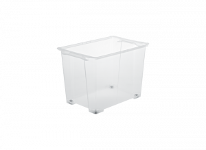 Ящик для хранения Evo Easy 65л на колесах прозрачный ROTHO 1007400096 Ящик для хранения Evo Easy 65л на колесах прозрачный ROTHO 1007400096