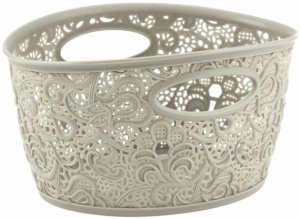 Корзина для хранения Victoria mini 2,7л овальная кремовый CURVER 226554 Корзина для хранения Victoria mini 2,7л овальная кремовый CURVER 226554