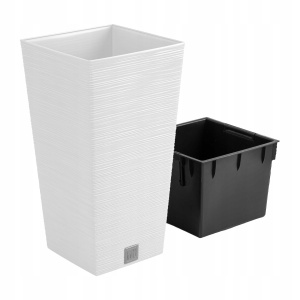 Кашпо Furu Square 24х24х45см 19л DFSH240-S449 белое