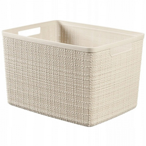 Корзина для хранения Jute L 20л CURVER 245373 кремовый Корзина для хранения Jute L 20л CURVER 245373 кремовый