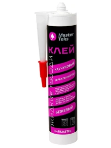 Клей для зеркал каучуковый MasterTeks PM 930 0,38 бежевый 9782046 12шт