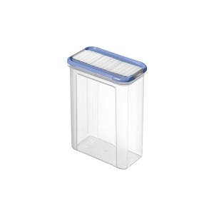 Емкость для сыпучих продуктов 1,5л Domino с дозатором прозрачный, голубой ROTHO 17427