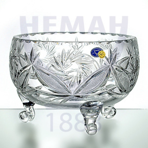 Ваза для конфет хрустальная 9544/2 1000/1 h=85мм d=123мм NEMAN