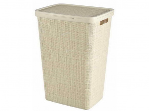 Корзина для белья Jute 58л CURVER 245976 кремовый