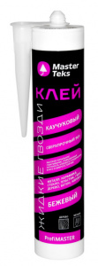 Клей каучуковый сверхпрочный, MasterTeks PM "ЖГ" 901 0,4 бежевый картридж 9752942