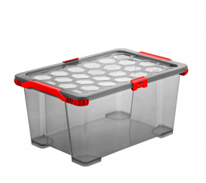 Ящик для хранения Evo Total 44л антрацит, красный ROTHO 1008690000 Ящик для хранения Evo Total 44л антрацит, красный ROTHO 1008690000