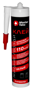 Клей акриловый MasterTeks PM ЖГ 110кг/м2 экстрасильный 469г белый 9753298