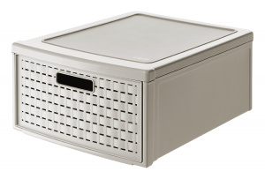 Ящик для хранения Country 19л капучино ROTHO 1114907422 Ящик для хранения Country 19л капучино ROTHO 1114907422
