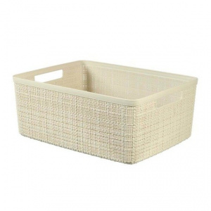Корзина для хранения Jute M 12л CURVER 245371 кремовый Корзина для хранения Jute M 12л CURVER 245371 кремовый