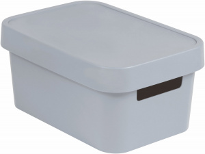 Ящик для хранения Infinity 4,5л с крышкой серый CURVER 229387 Ящик для хранения Infinity 4,5л с крышкой серый CURVER 229387