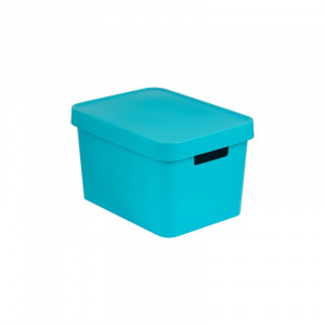 Ящик для хранения Infinity 17л с крышкой бирюзовый CURVER 229242 Ящик для хранения Infinity 17л с крышкой бирюзовый CURVER 229242
