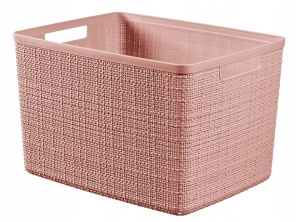 Корзина для хранения Jute L 20л CURVER 255195 цвет розовый восход Корзина для хранения Jute L 20л CURVER 255195 цвет розовый восход