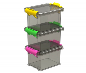 Набор контейнеров для хранения FUNCENTRE 3х0,15л антрацит, разноцветный ROTHO 6456099998 Набор контейнеров для хранения FUNCENTRE 3х0,15л антрацит, разноцветный ROTHO 6456099998