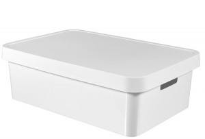 Ящик для хранения Infinity 30л с крышкой белый CURVER 233758 Ящик для хранения Infinity 30л с крышкой белый CURVER 233758