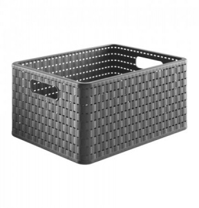 Ящик корзина для хранения Country А4 18л антрацит ROTHO 1115308853 Ящик корзина для хранения Country А4 18л антрацит ROTHO 1115308853