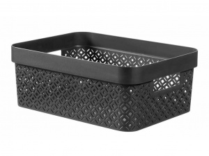 Корзина для хранения CURVER Terazzo 4,5л 246077 цвет черный Корзина для хранения CURVER Terazzo 4,5л 246077 цвет черный