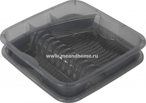 Сушилка для посуды ROTHO GEOMETRIC 395х395х80мм 1703208812 антрацит