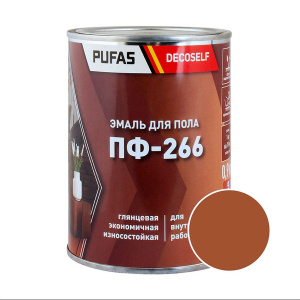Эмаль для пола ПФ-266 PUFAS Decoself 0,9кг желто-коричневая 200139
