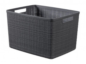 Корзина для хранения Jute L 20л CURVER 245716 темно-серый Корзина для хранения Jute L 20л CURVER 245716 темно-серый
