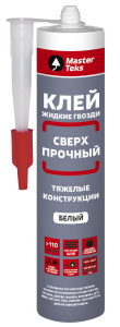 Клей полимерный MasterTeks PM ЖГ сверхпрочный 440гр белый 9781662